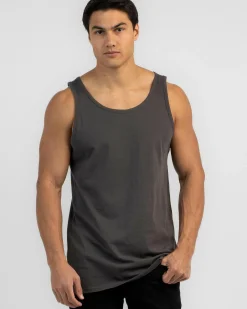 Lucid Essential Singlet Charcoal Sale