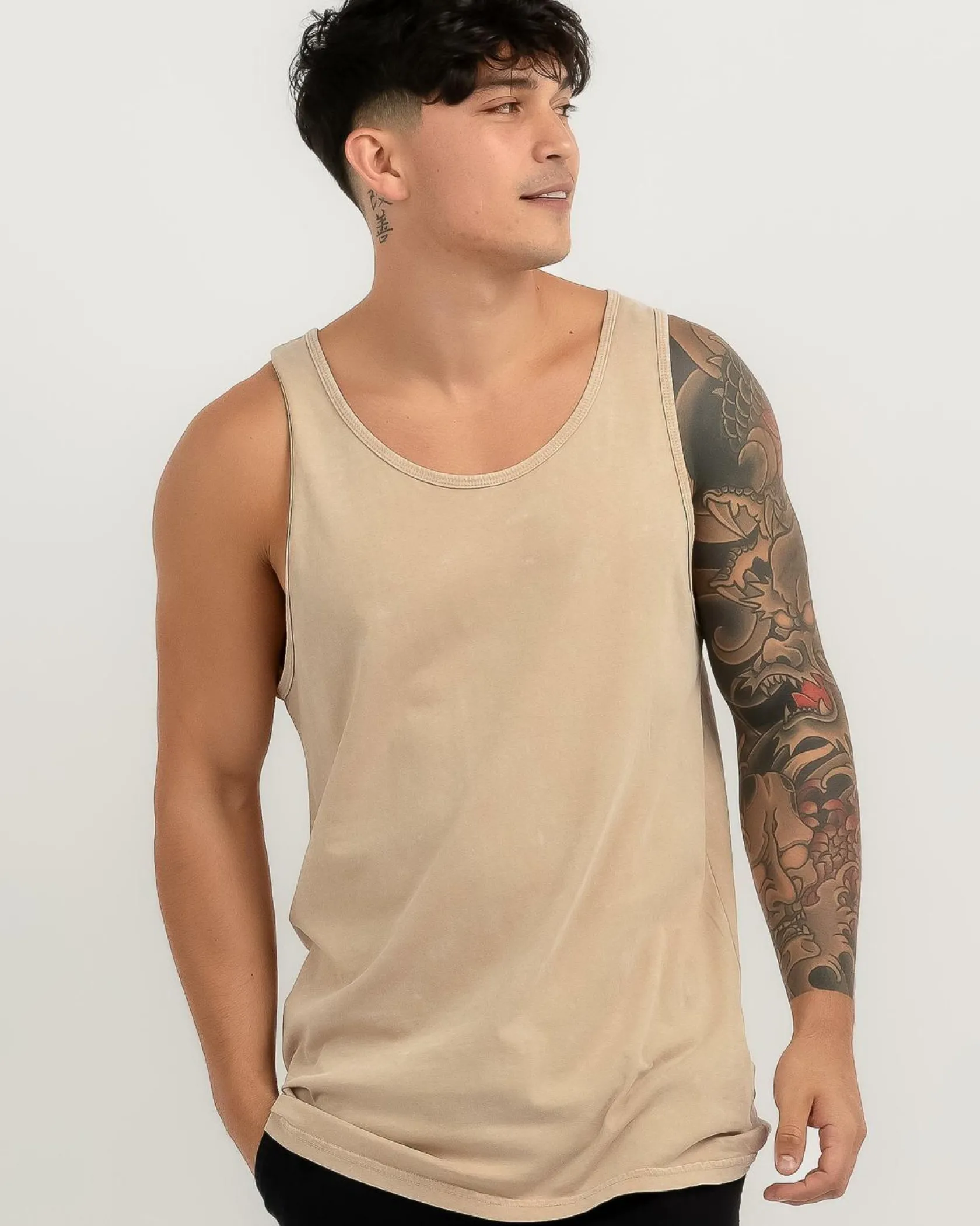 Lucid Essential Singlet Sand Wash Online