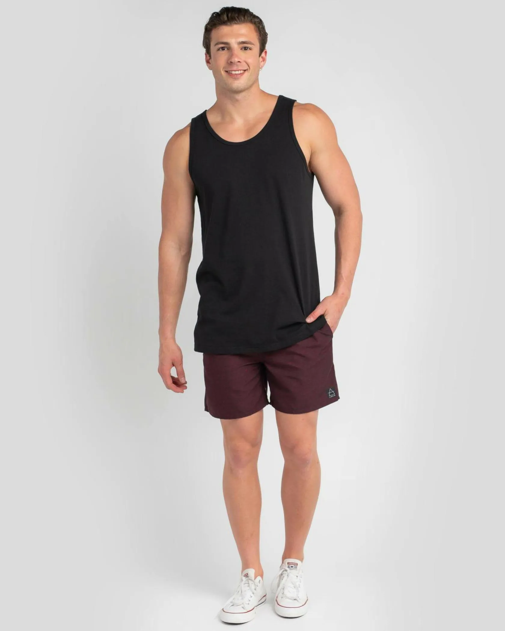 Lucid Essential Singlet Black Discount