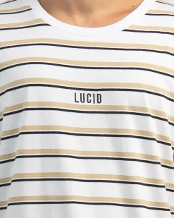 Lucid Essential Stripe T-Shirt White Best