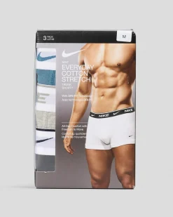 Nike Everyday Cotton Stretch Trunk 3 Pack Red Clay Discount