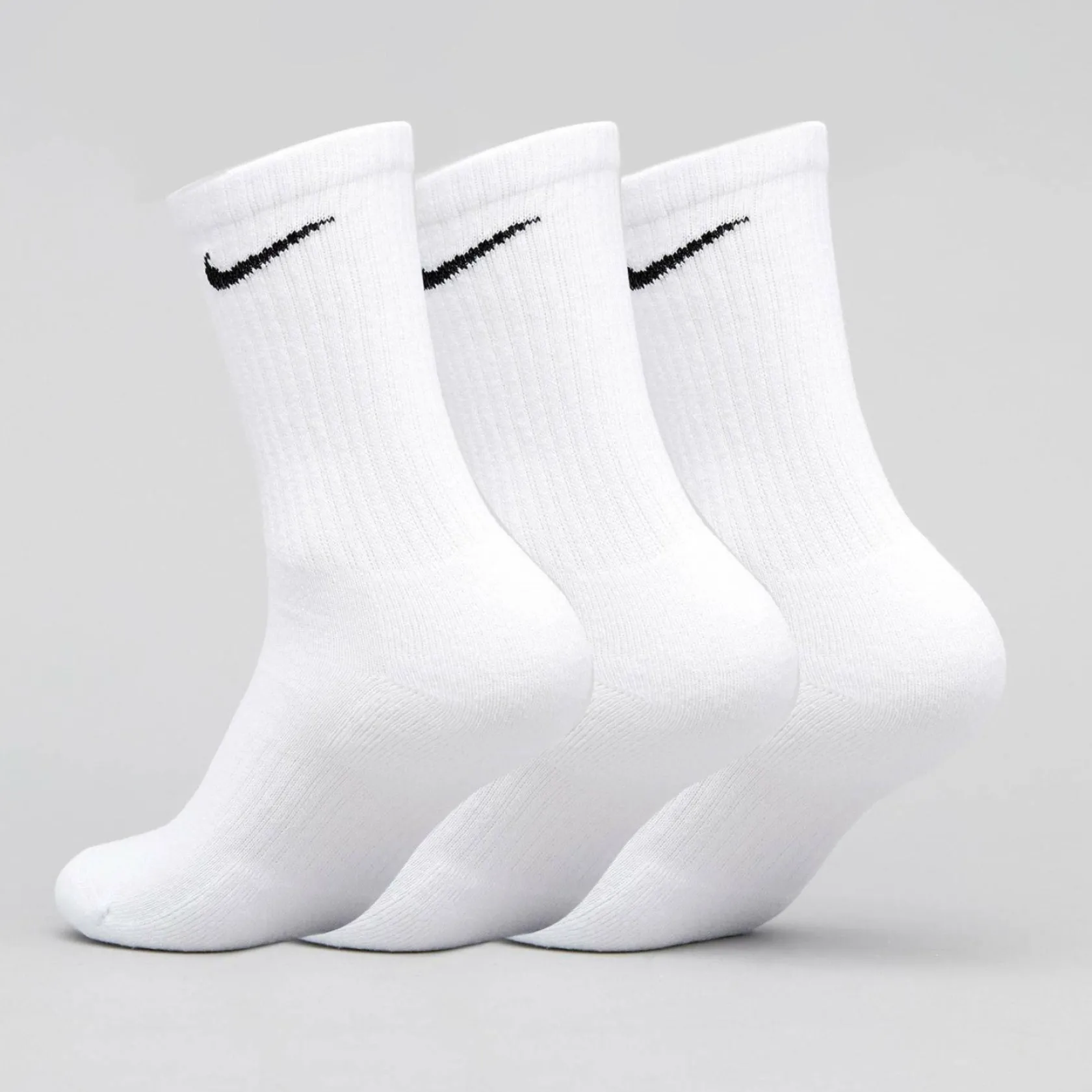 Nike Everyday Cushion Crew Socks 3 Pack White/black Discount