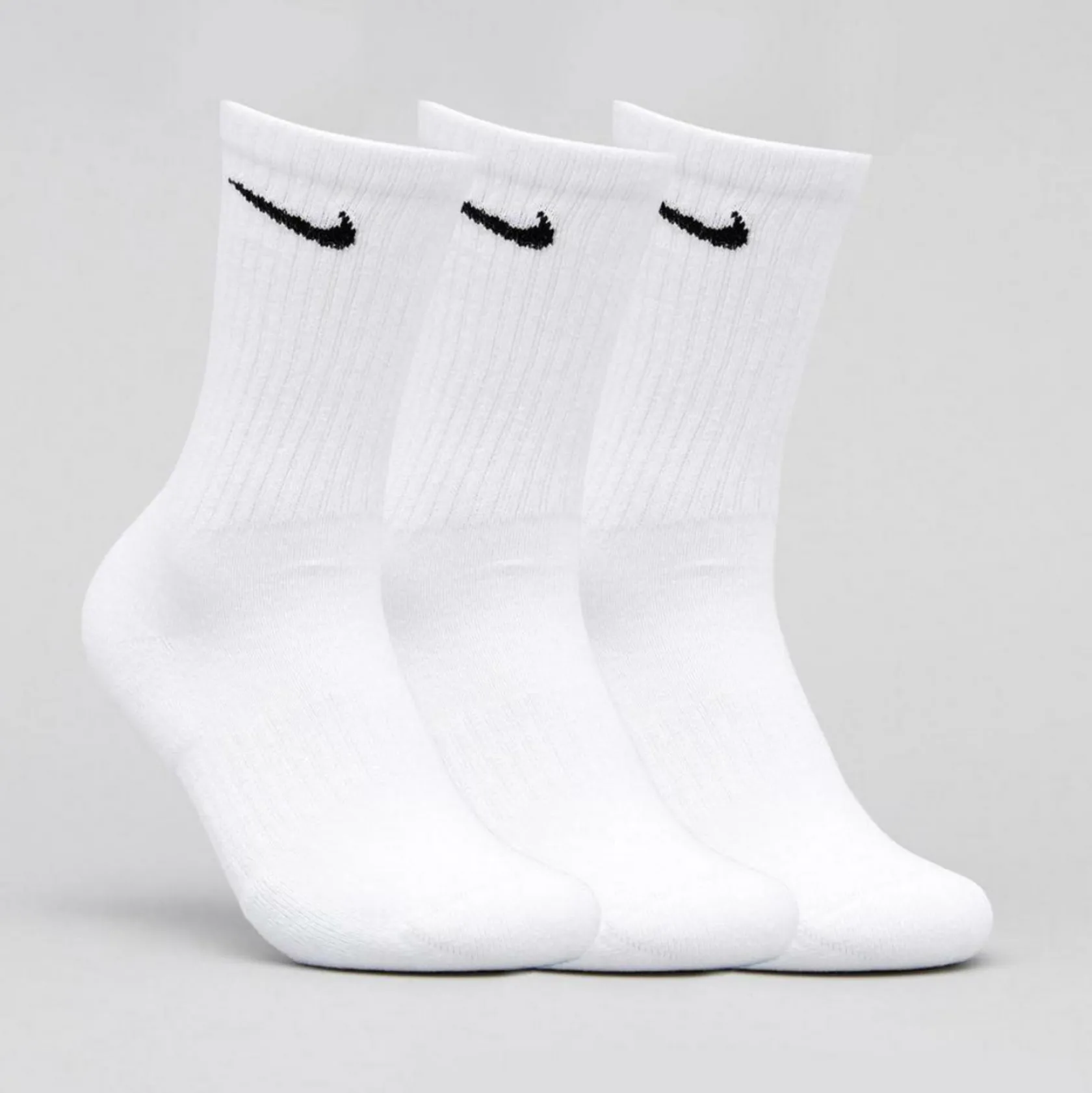 Nike Everyday Cushion Crew Socks 3 Pack White/black Discount