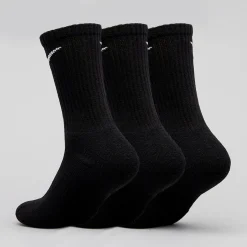 Nike Everyday Cushion Crew Socks 3 Pack Black/white Sale