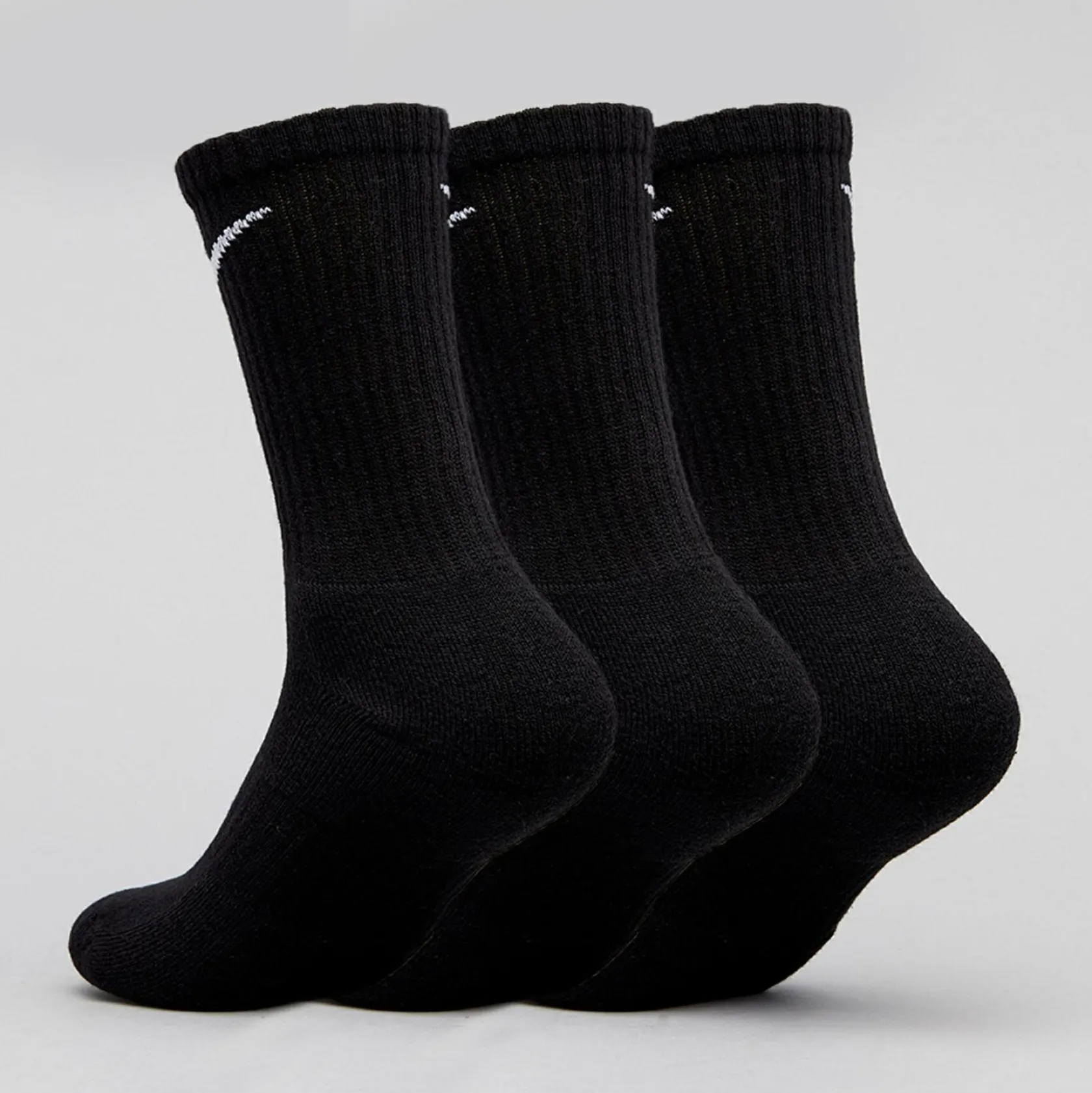 Nike Everyday Cushion Crew Socks 3 Pack Black/white Sale