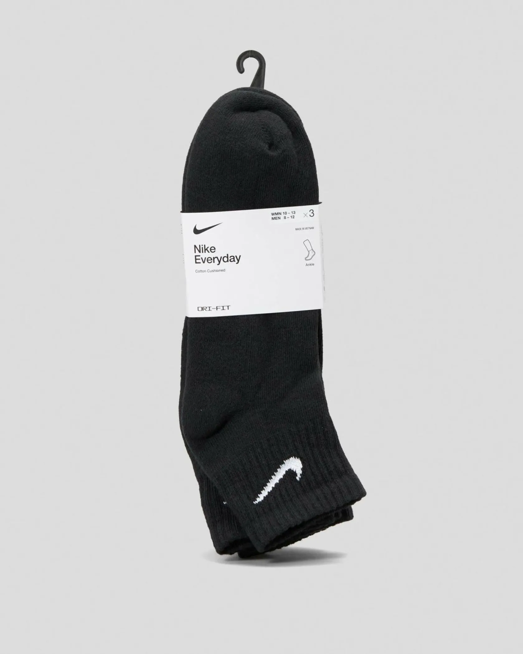 Nike Everyday Cushioned 3 Pack Socks Black/white Online