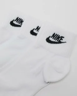 Nike Everyday Essential Ankle Socks 3 Pack White/black Outlet
