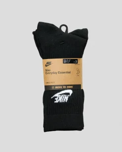 Nike Everyday Essential Crew Socks Black/white Best