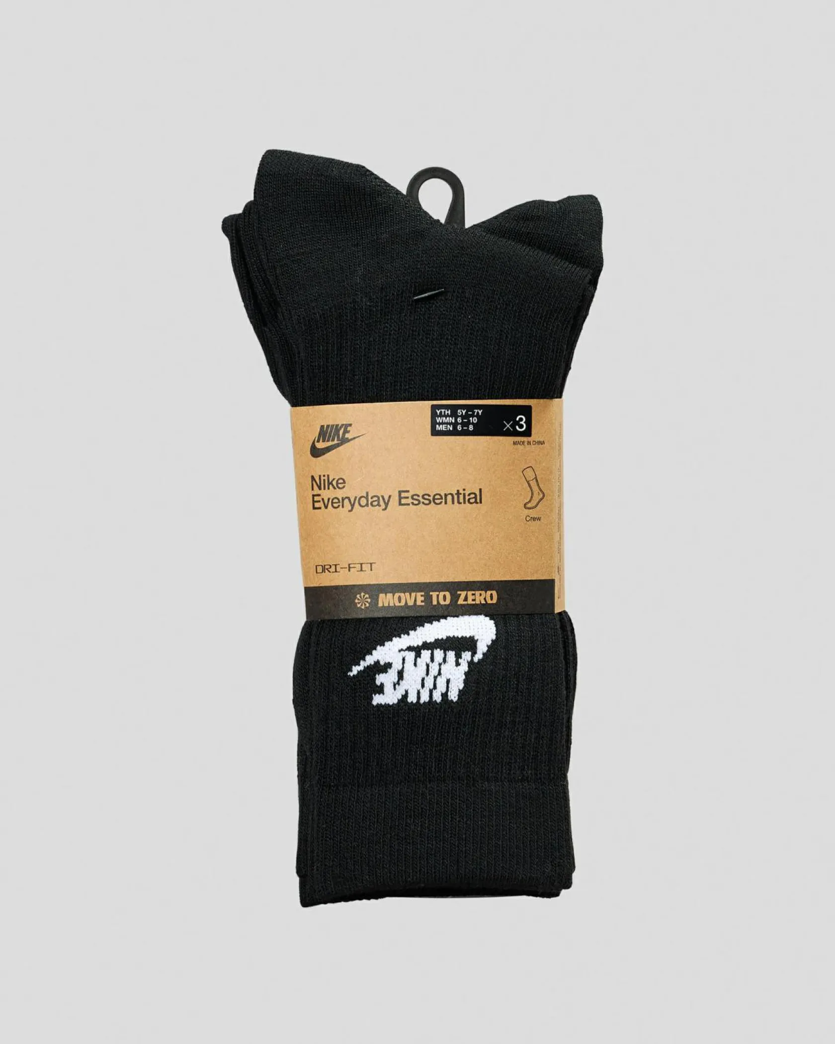 Nike Everyday Essential Crew Socks Black/white Best