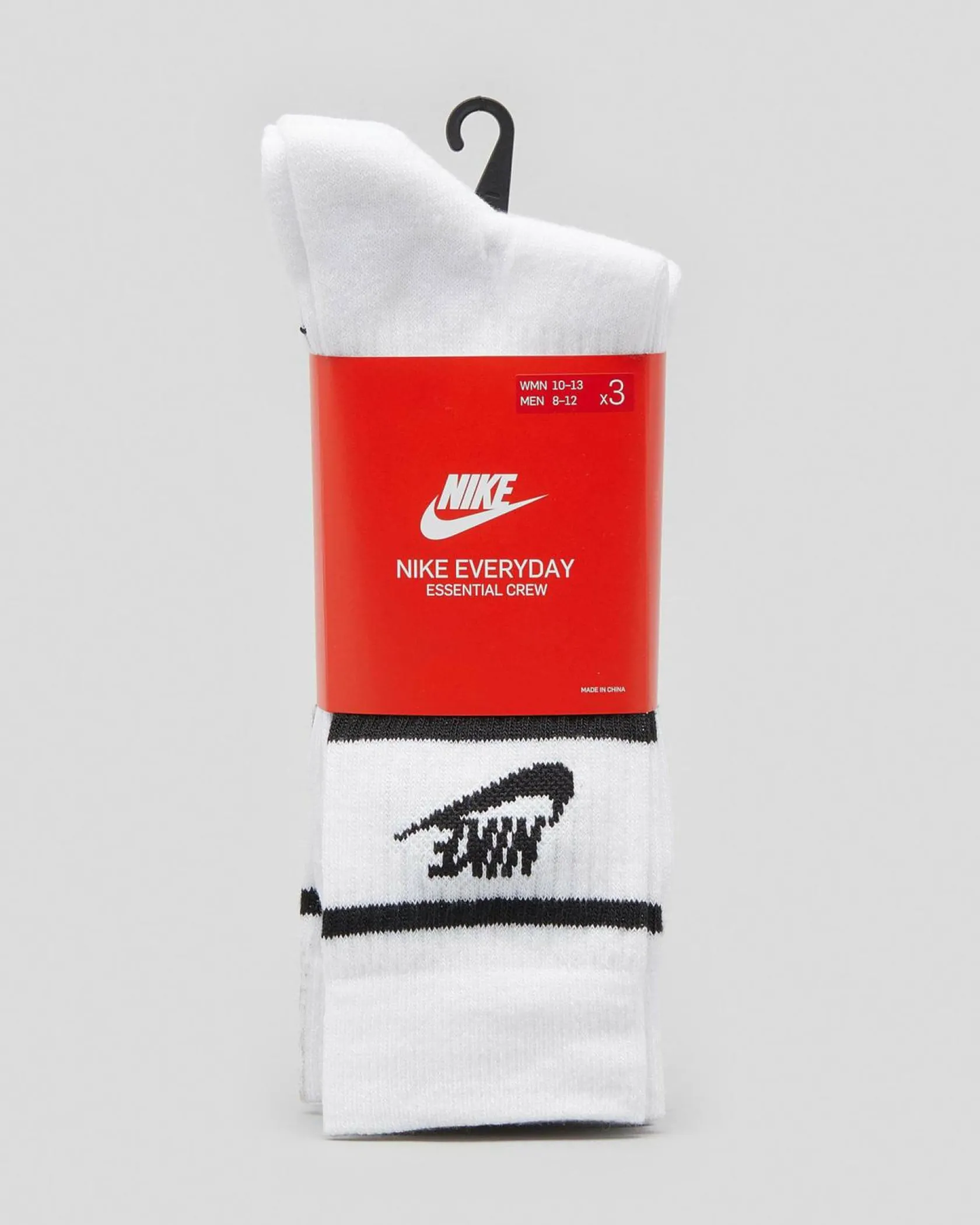 Nike Everyday Essential Crew Socks 3 Pack White/black/black New