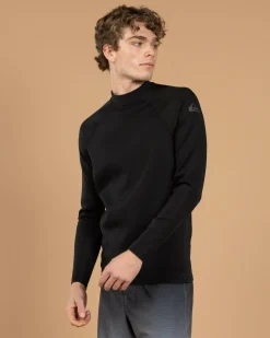 Quiksilver Everyday Heat Long Sleeve Rash Vest Black Best