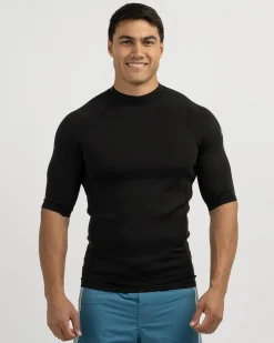Quiksilver Everyday Heat Short Sleeve Rash Vest Black Outlet