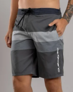 Quiksilver Everyday Padang 20 Board Shorts Black Reconnect Stripe New