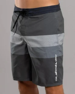 Quiksilver Everyday Padang 20 Board Shorts Black Reconnect Stripe New