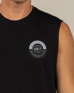 Unit Evolve Muscle Tank Black Discount