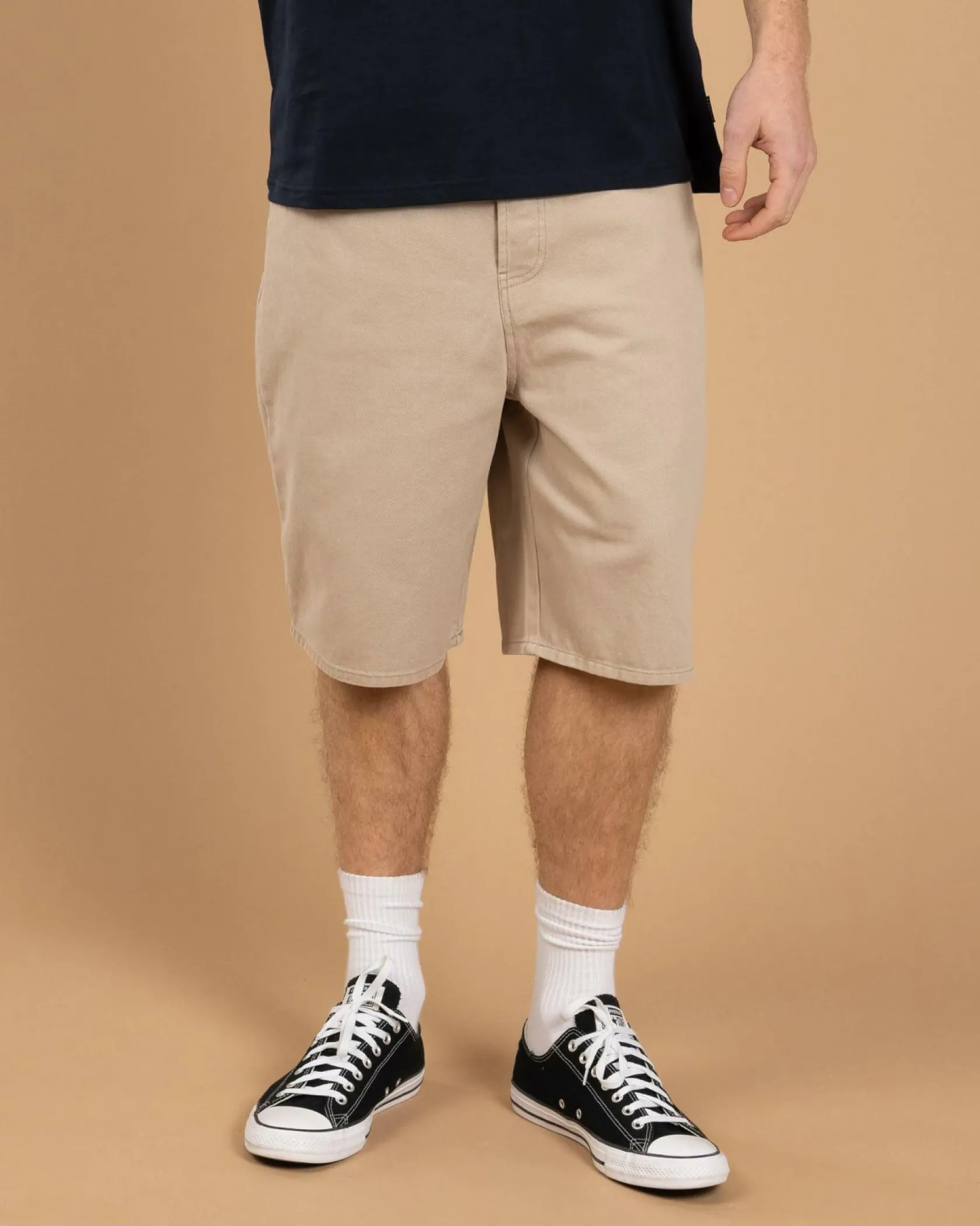 Lucid Exceed Denim Walk Shorts Sand Clearance