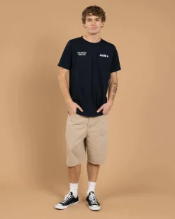 Lucid Exceed Denim Walk Shorts Sand Clearance