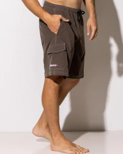 Quiksilver Exhibit Volley 21 Shorts Major Brown Best