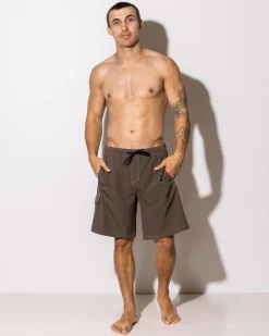 Quiksilver Exhibit Volley 21 Shorts Major Brown Best