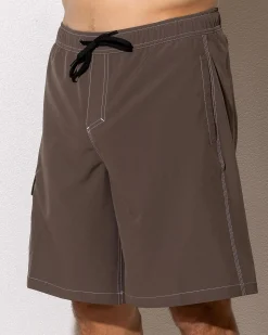 Quiksilver Exhibit Volley 21 Shorts Major Brown Best
