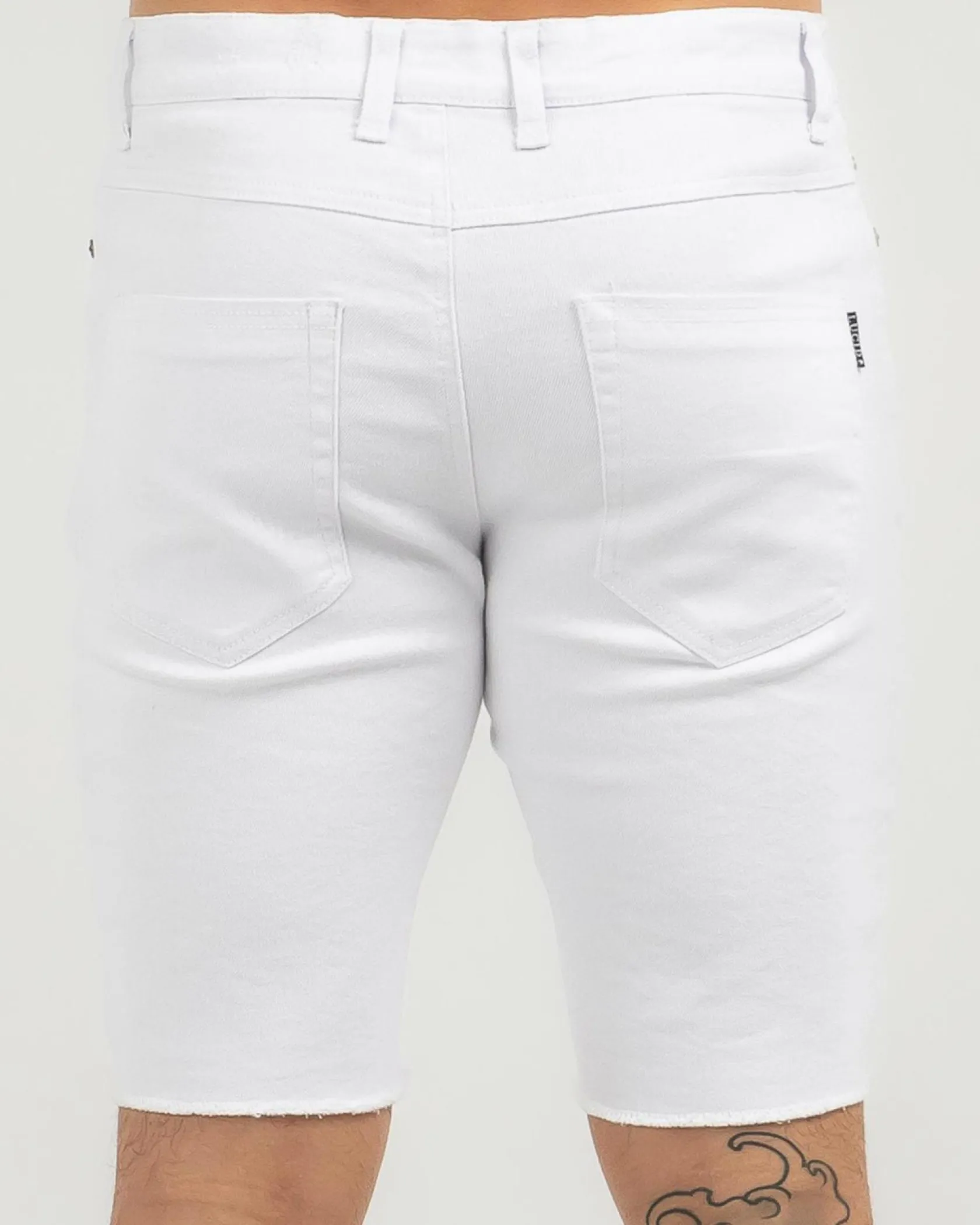 Lucid Expansion Denim Shorts White Hot