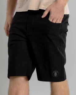 Salty Life Explorer Walk Shorts Black Sale