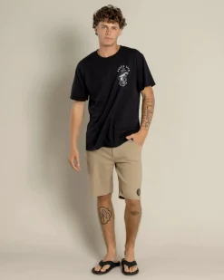 Salty Life Explorer Walk Shorts Stone Hot