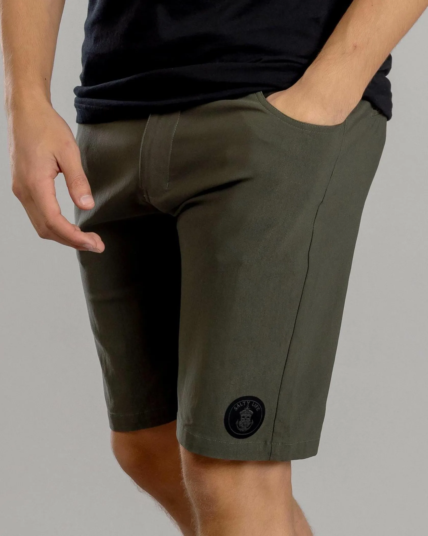 Salty Life Explorer Walk Shorts Olive