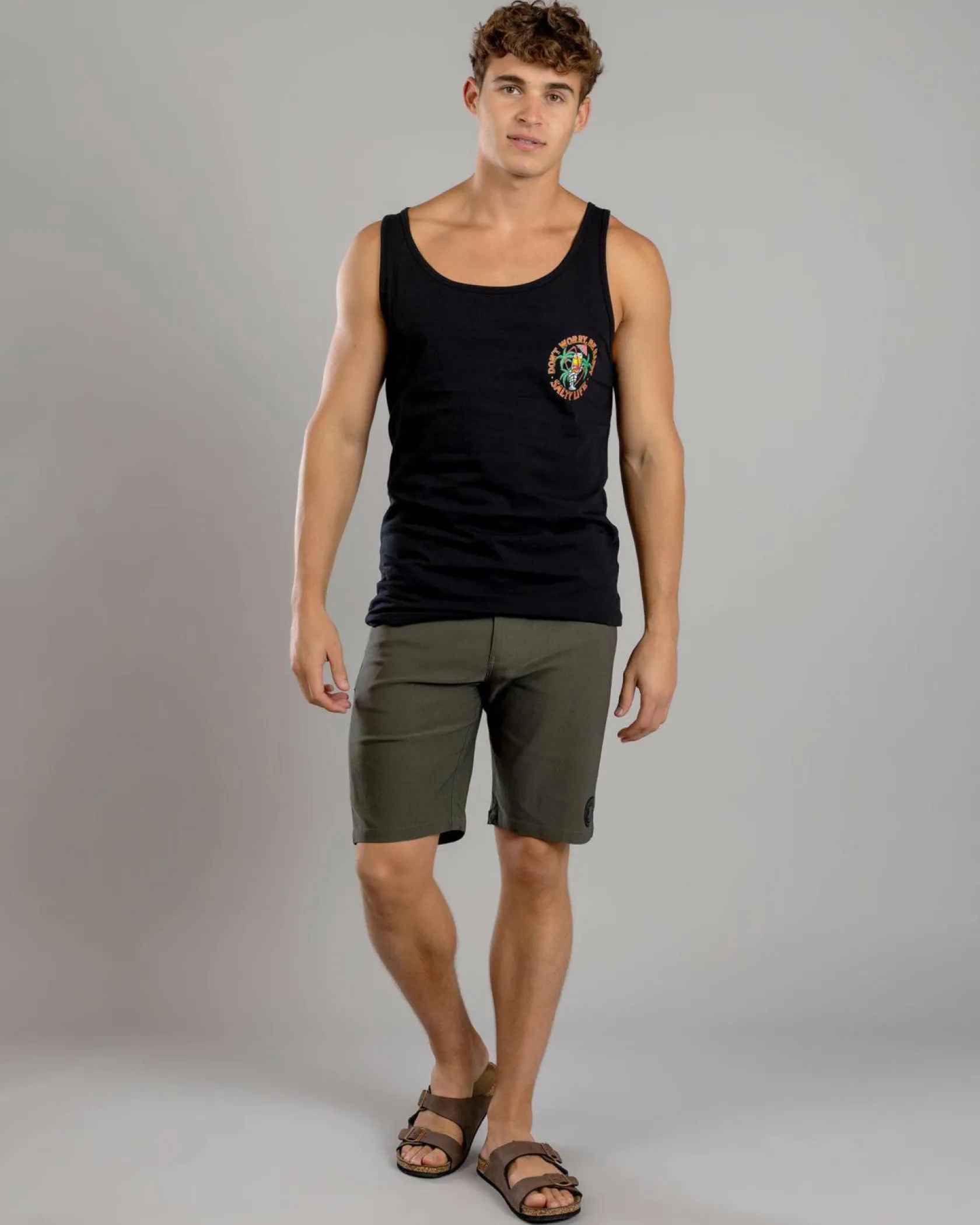 Salty Life Explorer Walk Shorts Olive