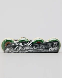 Spitfire F4 Classic 99D 52mm Skateboard Wheels Green Outlet