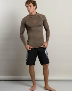 Rip Curl Fade Out Long Sleeve Rash Vest Rock
