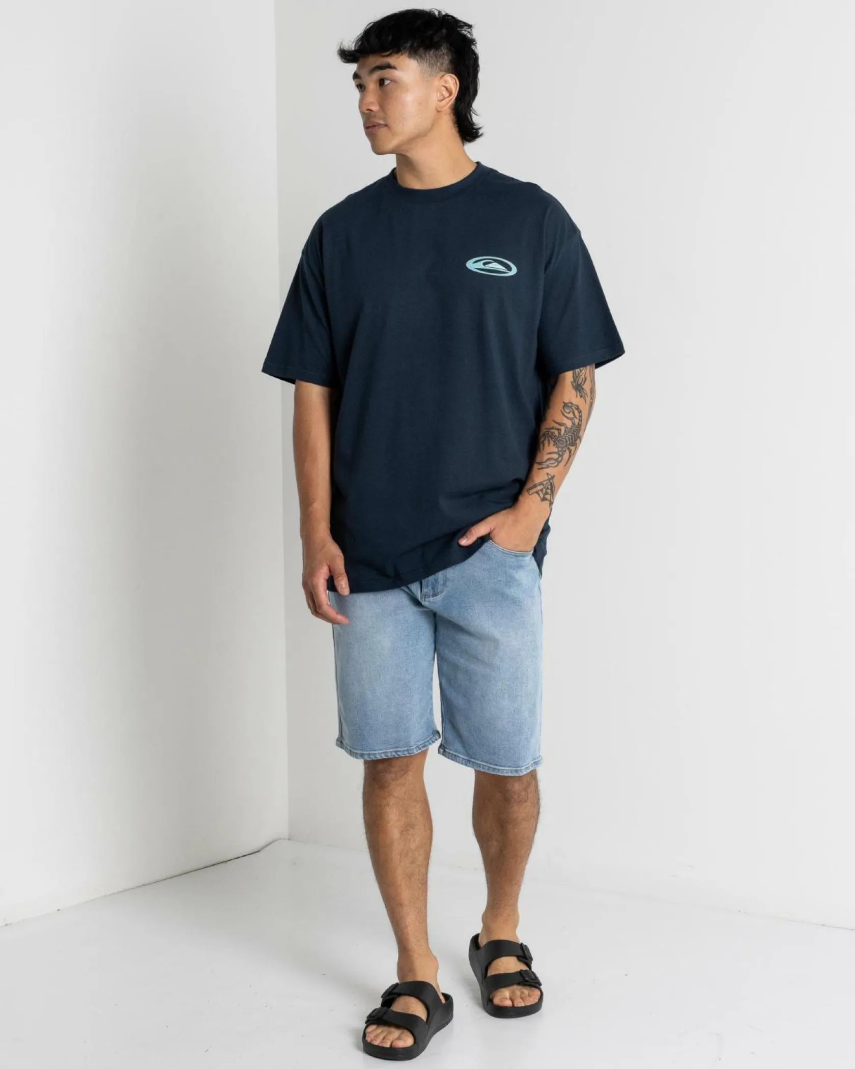 Quiksilver Fader T-Shirt Dark Navy Best