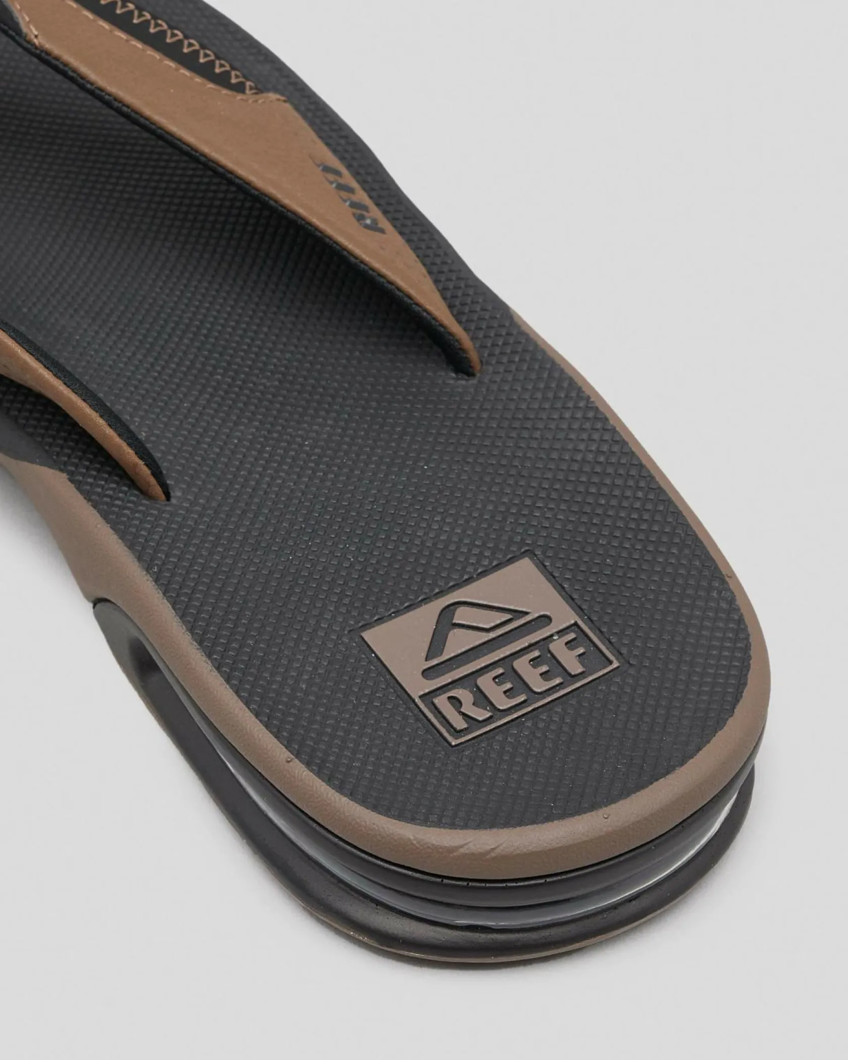 Reef Fanning Thongs Black/tan Clearance