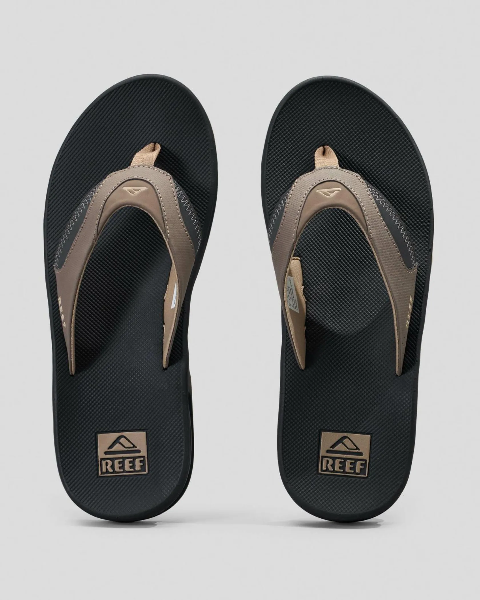 Reef Fanning Thongs Fossil/raven