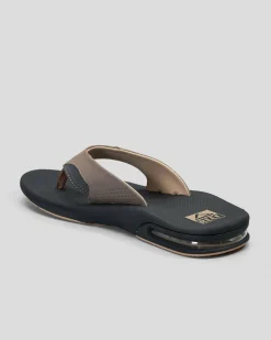 Reef Fanning Thongs Fossil/raven