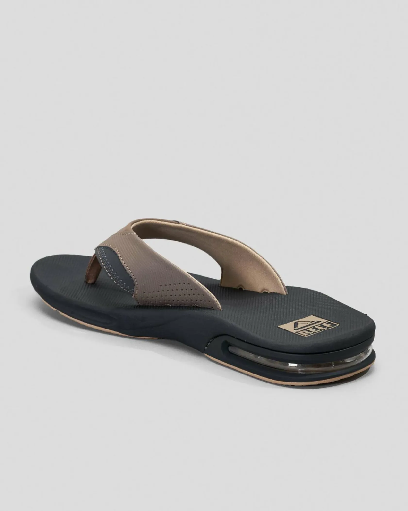Reef Fanning Thongs Fossil/raven