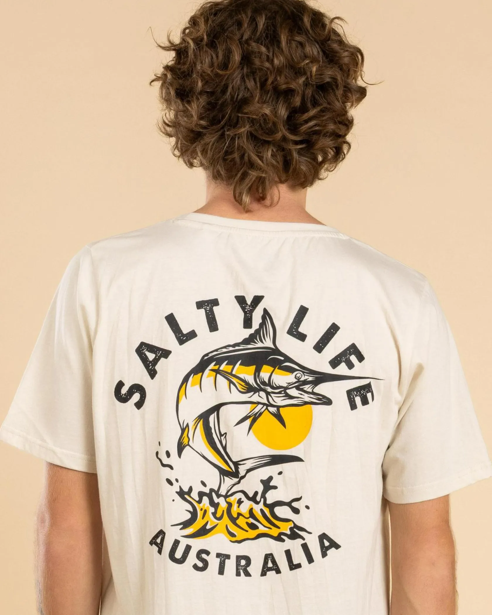 Salty Life Feral Marlin T-Shirt Stone Best
