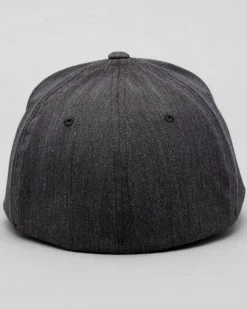Quiksilver Final 2 Flexfit Cap Charcoal Heather Clearance