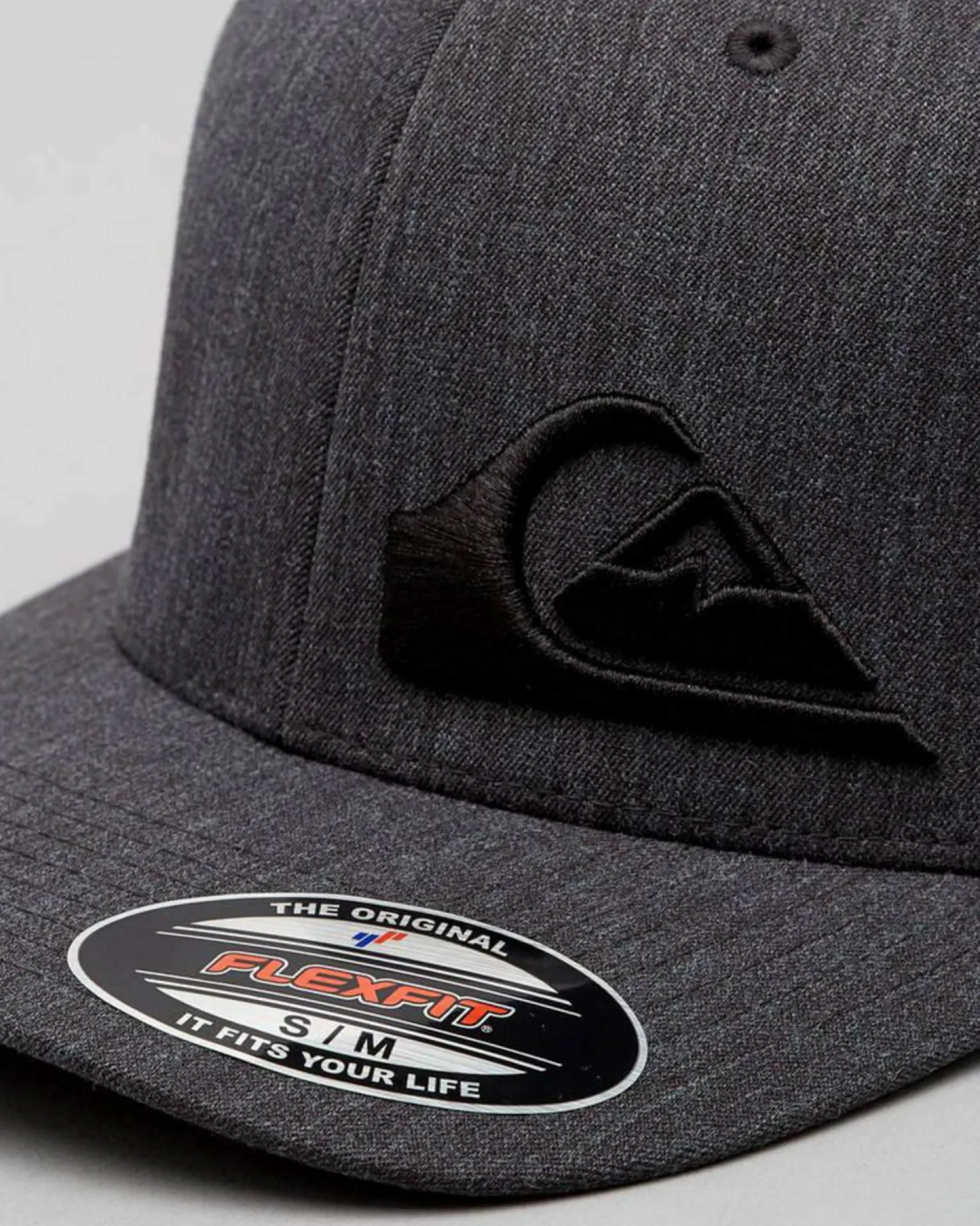 Quiksilver Final 2 Flexfit Cap Charcoal Heather Clearance
