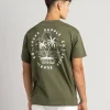 Jacks Find Paradise Surf T-Shirt Army Green Outlet