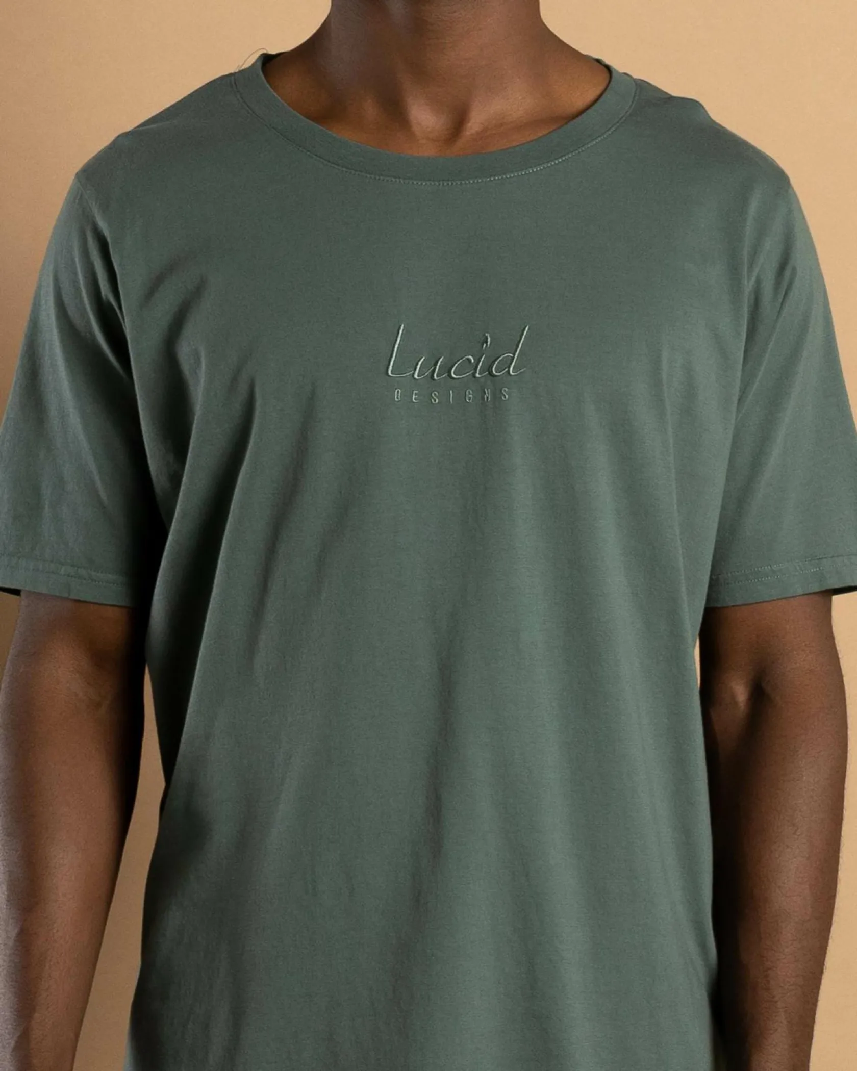 Lucid Finesse T-Shirt Over Dye Green Clearance