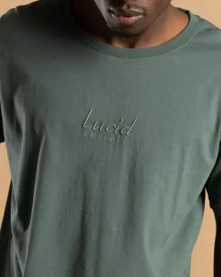 Lucid Finesse T-Shirt Over Dye Green Clearance