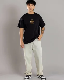 Thrills Finest Tasting T-Shirt Black/gold Clearance
