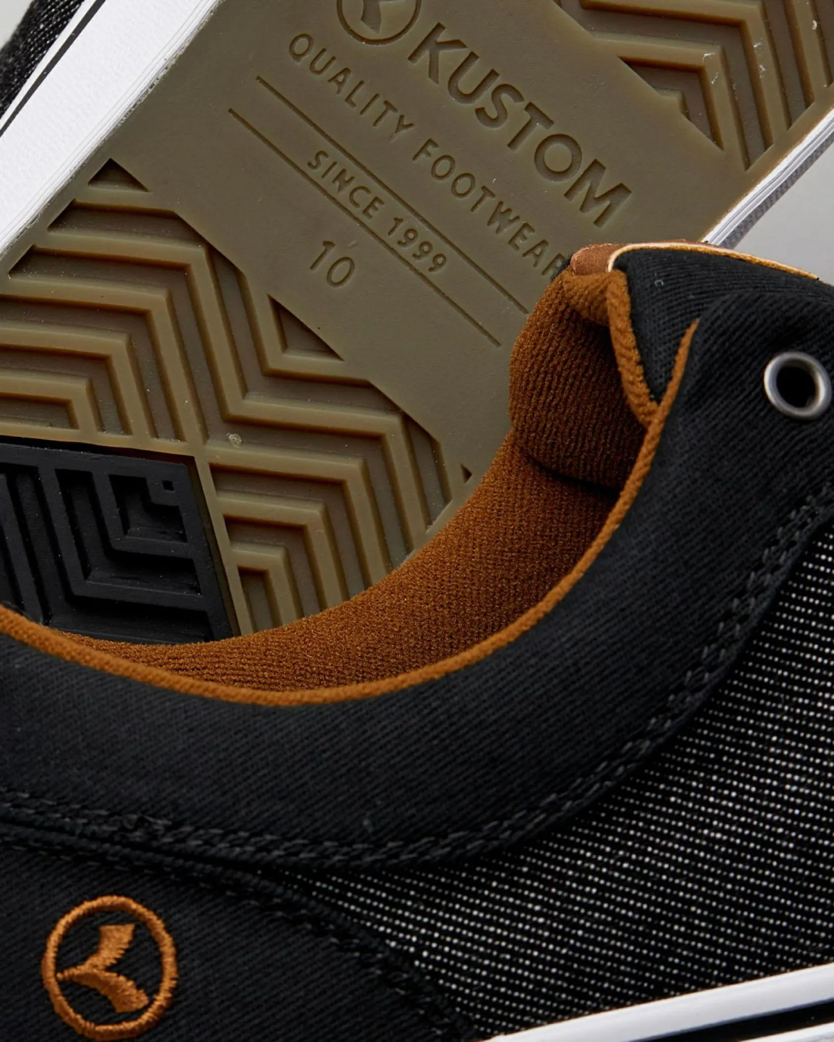 Kustom Finetime Classic Shoes Black Granite Sale