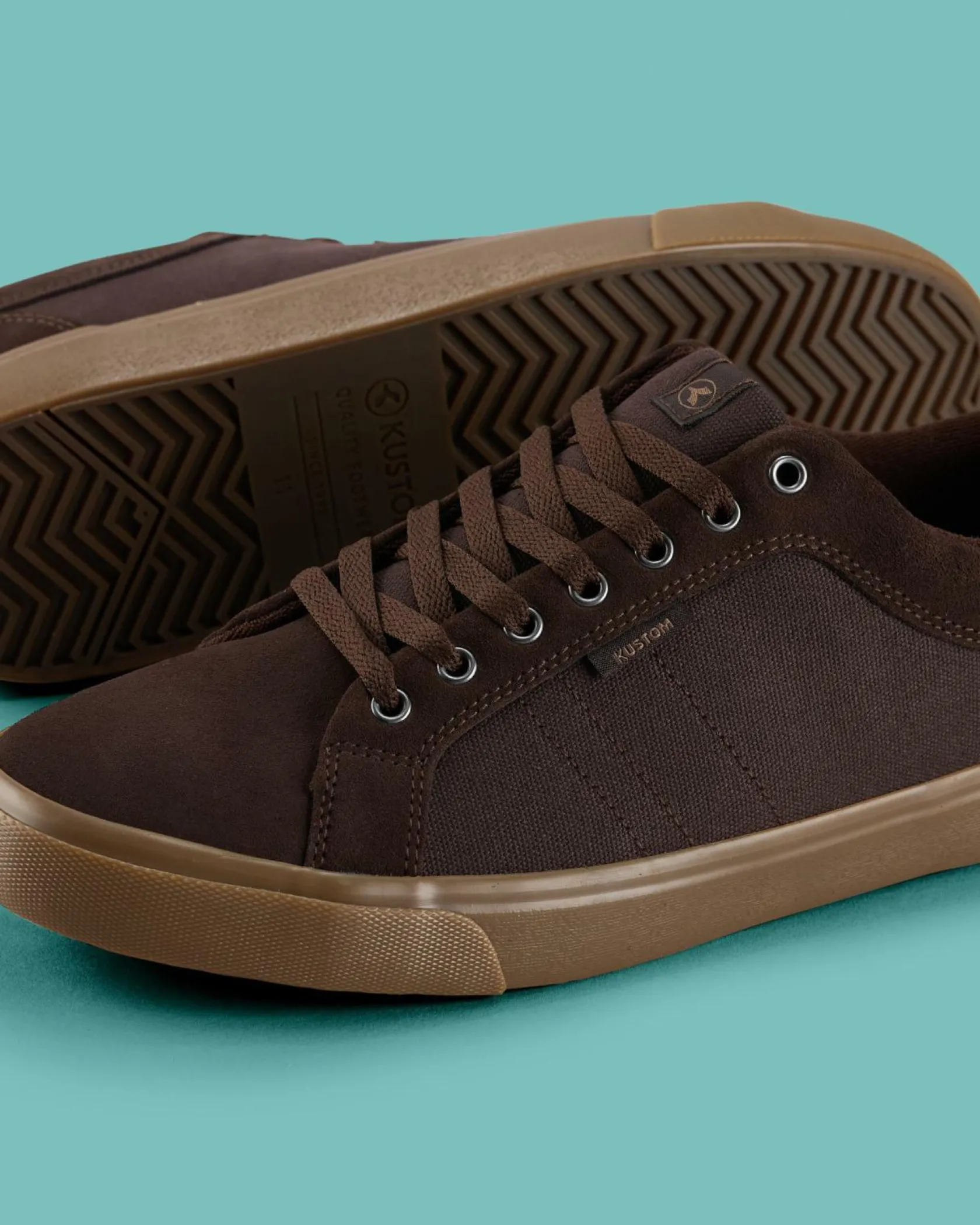 Kustom Finetime Classic Shoes Choc Sale