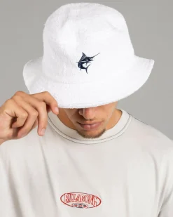 Salty Life Fish Off Bucket Hat White New