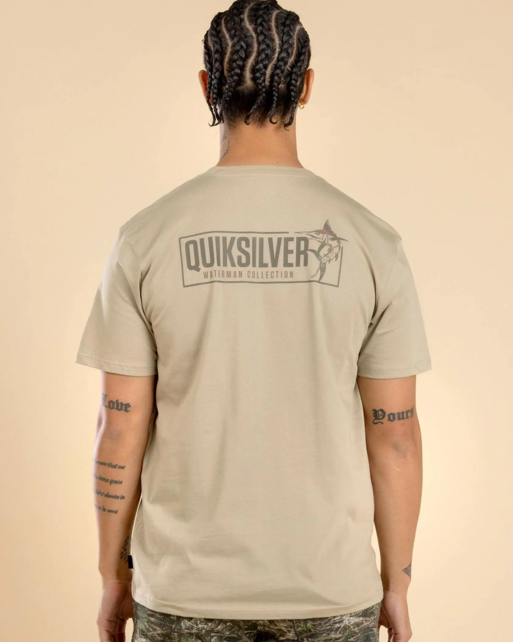 Quiksilver Fish On T-Shirt Cloudy Grey Best