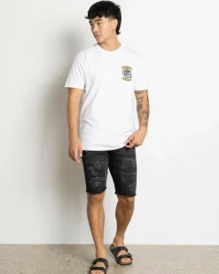 Bush Chook Fishing Club T-Shirt White Hot