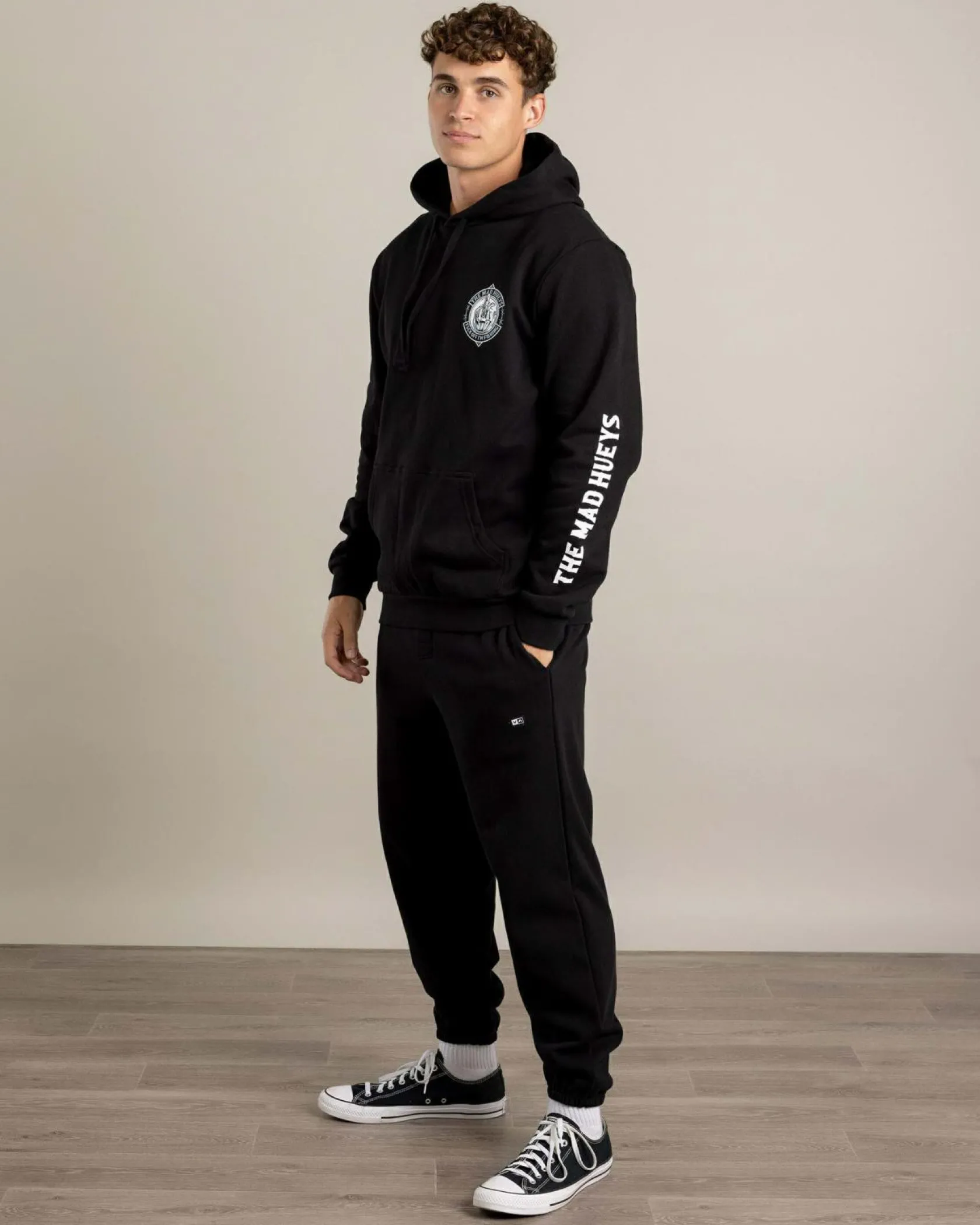 The Mad Hueys FK Off Fish On Hoodie Black/blue Outlet