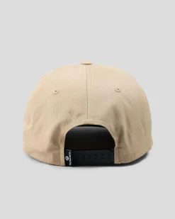 The Mad Hueys Fk Off Fish On Snapback Cap Tan New